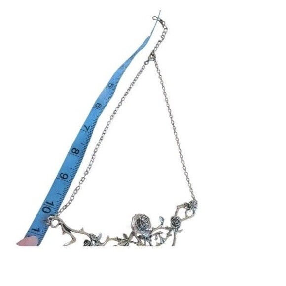 Gothic Bed of Blood Roses Necklace Victorian Jewelry Steampunk Vampire Madame - Picture 7 of 9